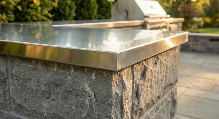 Edelstahl Tischabdeckung